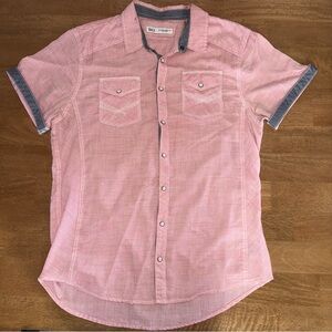BKE Men's Pink Casual Button Down Shirt